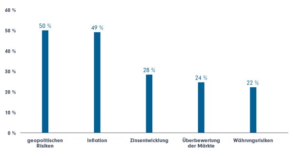Empfundene Risiken im Hinblick auf das Investment